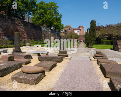 Die römischen Gärten in Chester Cheshire UK Stockfoto