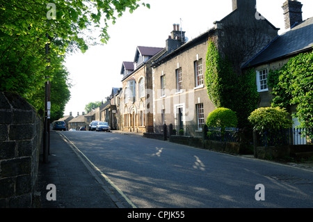 Eyam Pest Derbyshire England.Main Dorfstraße. Stockfoto