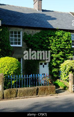 Eyam Pest Dorf Derbyshire England.die Old Post Office. Stockfoto