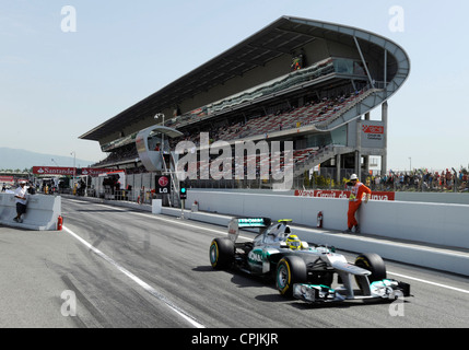 Nico Rosberg (GER) Im MercedesGP W03 während der Formel 1 Grand Prix von Spanien 2012 Stockfoto