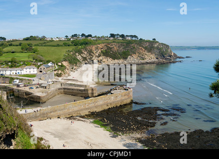 Charlestown Strand und Hafen in Cornwall UK. Stockfoto