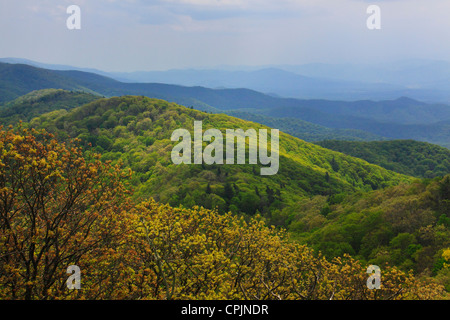 High Knob Trail, auf Feuerturm im George Washington National Forest in der Nähe von Rawley Springs, Virginia, USA Stockfoto