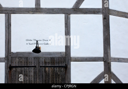 London, die Shakespeare Orte, dem Globe Theater umgebaut mit den gleichen Materialien und Techniken des Originals Stockfoto