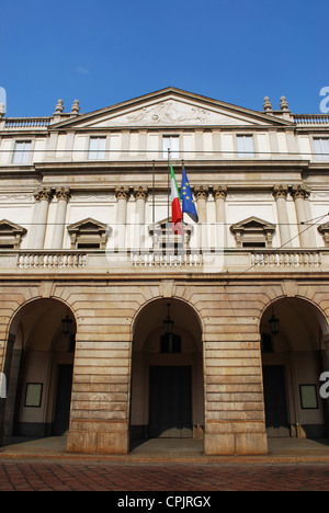 Weltweit berühmte Theater Scala in Mailand, Lombardei, Italien Stockfoto