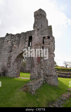 Ein Blick auf Haughmond Abbey, Shropshire, UK. Die Ruinen einer Augustiner-Abtei. Stockfoto