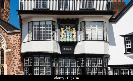 Mols Kaffeehaus 1569 in Exeter Kathedrale Hof, Devon, England Stockfoto