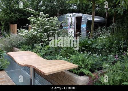 Eine Feier der Caravaning, Schaugarten im Chelsea Flower Show 2012 von Jo Thompson Stockfoto