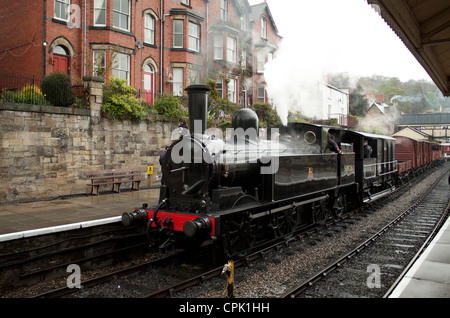 Britannia Lokomotive am Llangollen Steam und Bierfest April 2012 Stockfoto