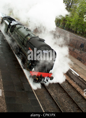 Lokomotive Britannia an der Llangollen Steam und Bier Festival North Wales UK April 2012 Stockfoto