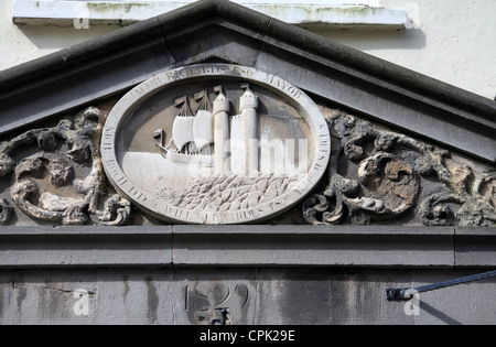 Tenby Rathaus detail Stockfoto