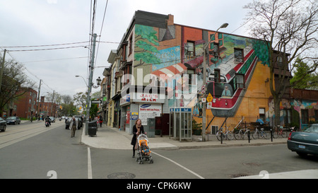 Roncesvalles Avenue Toronto Ontario Kanada Stockfoto