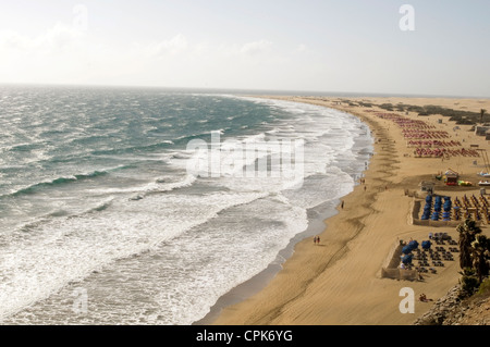 Strand Playa del Inglés von englischen Gran Canaria Kanarische Inseln Inseln Stockfoto