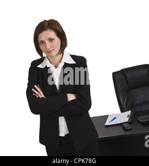 Porträt einer jungen zuversichtlich Geschäftsfrau in ihrem Büro. Stockfoto