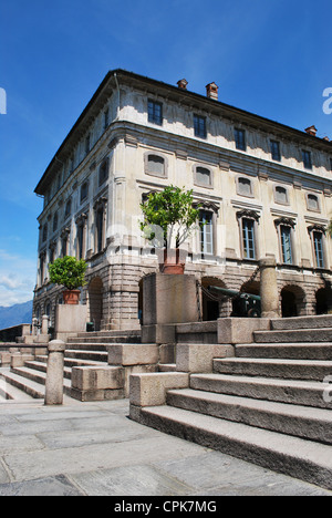 Antike Borromäischen Palast auf Isola Bella, Borromäischen Insel am Lago Maggiore, Stresa, Italien Stockfoto