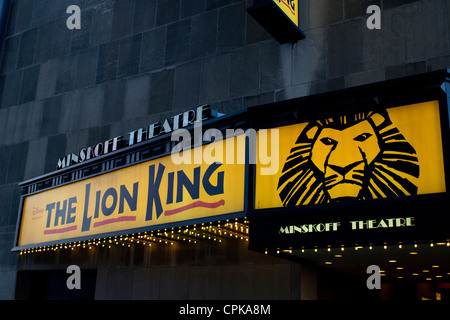 Disneys der König der Löwen im Minskoff Theater am Broadway Stockfoto