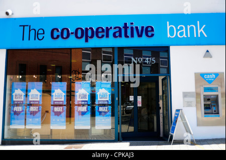 Die Co-Operative Bank in Swindon, Großbritannien. Stockfoto