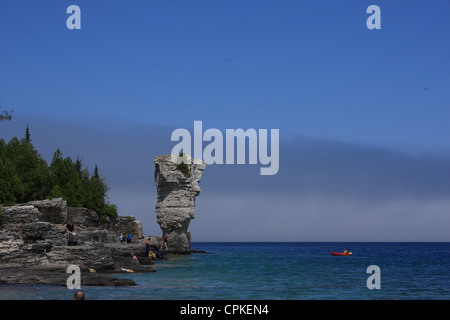 Flowerpot Island, Fathom Five National Marine Park von Kanada, Ontario, Kanada Stockfoto