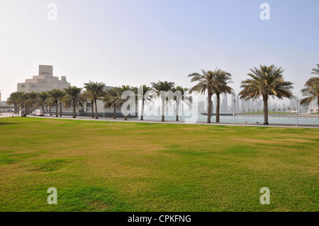 Das Museum der islamischen Kunst (MIA), entworfen vom Architekten I.M.Pei in Doha, Katar, mit einer der besten Sammlungen der Welt Stockfoto