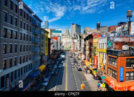 East Broadway in Chinatown, New York, New York, USA. Stockfoto