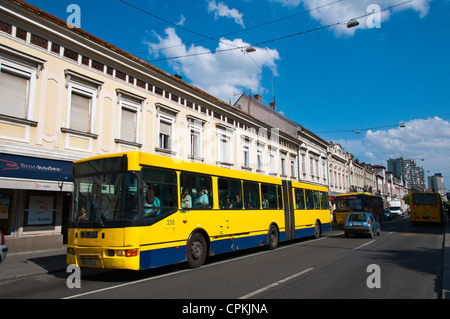 Glavna Straße Zemun Hauptort Novi Beograd neuen Teil von Belgrad-Serbien-Europa Stockfoto