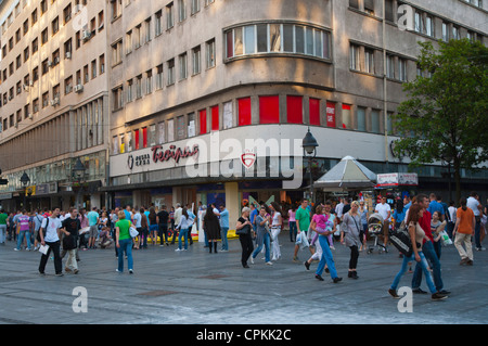 Kneza Mihaila Hauptfußgängerzone im Zentrum von Belgrad Serbien Europa Stockfoto