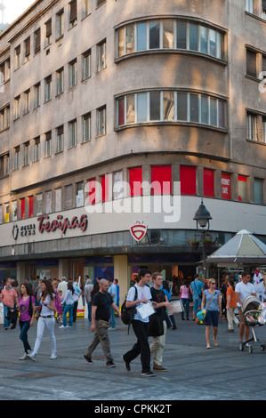 Kneza Mihaila Hauptfußgängerzone im Zentrum von Belgrad Serbien Europa Stockfoto