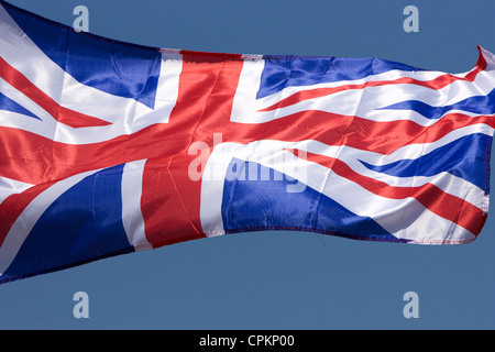 die Nationalflagge des Vereinigten Königreichs, die manchmal auch als der Union jack Stockfoto