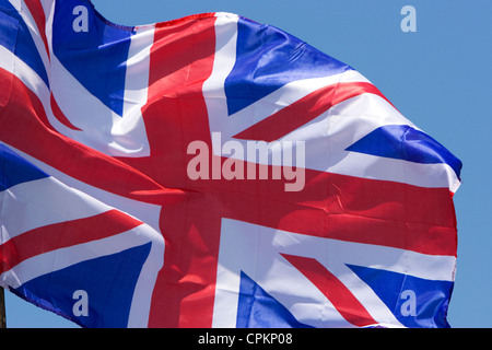 die Nationalflagge des Vereinigten Königreichs, die manchmal auch als der Union jack Stockfoto