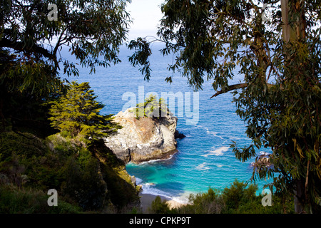 Blick vom kalifornischen Highway 1, Pazifik, CA, USA Stockfoto