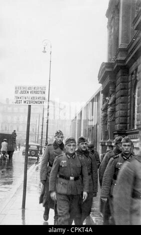 Kein Eintrag Zeichen für Juden in Warschau, 1940 Stockfoto