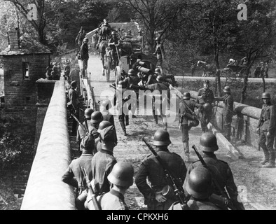 Deutsche Soldaten während der Invasion von Polen, 1939 Stockfoto