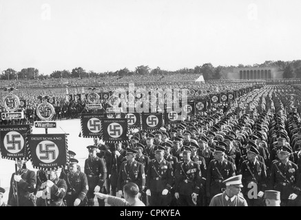 SS während der Nürnberg Rallye, 1935 Stockfoto