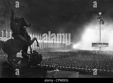 May Day-Veranstaltung in Berlin, 1938 Stockfoto