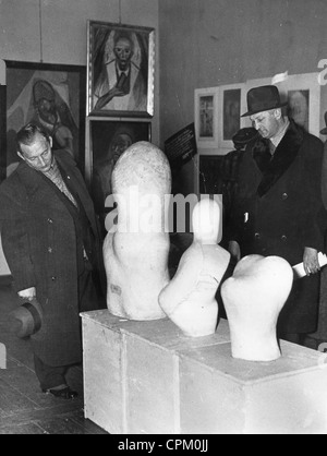 Die Ausstellung "Entartete Kunst" in Berlin, 1938 Stockfoto