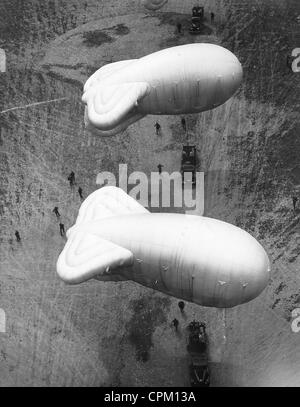 Ballon-Flut in Süd-England, 1940 Stockfoto