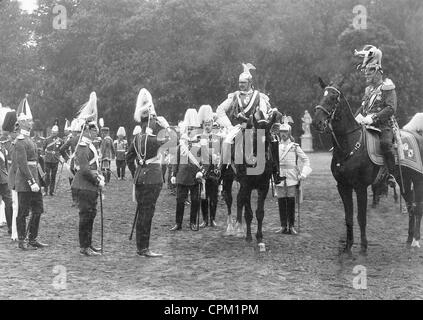 Kaiser Wilhelm II. während einer Parade, 1912 Stockfoto