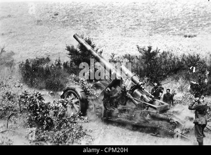 Deutsche Artillerie im Südabschnitt der Ostfront, 1942 Stockfoto