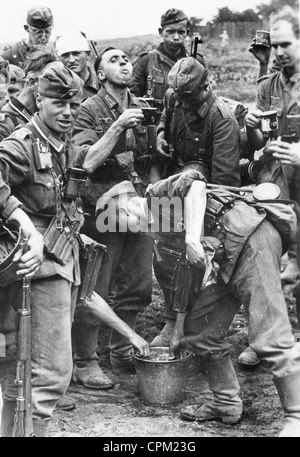 Deutsche Infanteristen an der Ostfront 1942 Stockfoto
