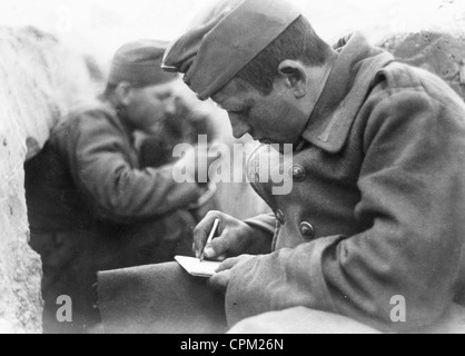 Ungarischer Soldat an der Ostfront 1944 Stockfoto