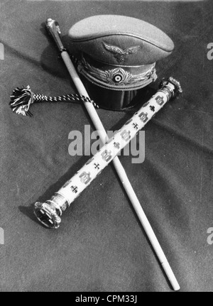 Des Marschalls Stab und Hut von Hermann Goering, 1938 Stockfoto