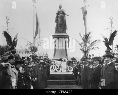 Das Denkmal von Catherine II in Vilnius, um 1900 Stockfoto