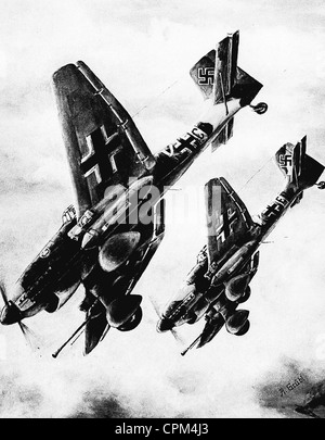 Die Stuka (Sturzkampfbomber) von Hans-Ulrich Rudel an der Ostfront, 1944 Stockfoto