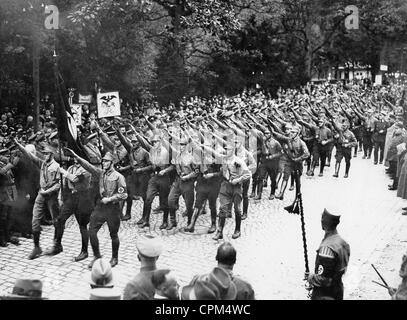 Parade der SA in Bad Harzburg, 1931 Stockfoto