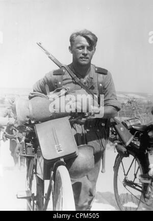 Deutscher Soldat an der Ostfront, 1942 Stockfoto