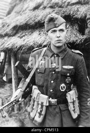 Deutscher Soldat an der Ostfront, 1944 Stockfoto