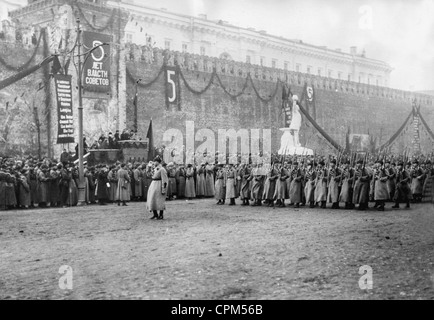 Parade der Roten Armee in Moskau, 1922 Stockfoto