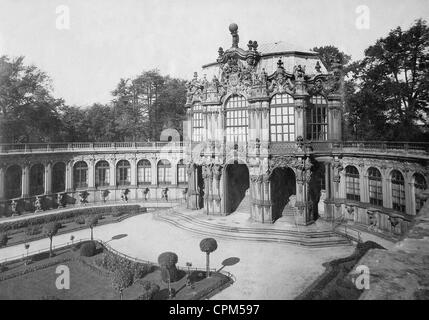 Den Zwinger in Dresden, 1935 Stockfoto