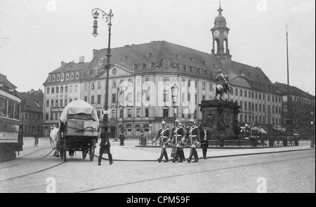 Das Neustädter Rathaus (Neustadt Rathaus) in Dresden, 1911 Stockfoto