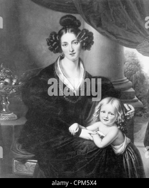 Mutter und Kind, um 1830 Stockfoto