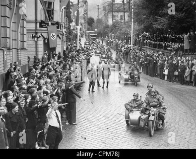 Besetzung des Sudetenlandes in der Tschechoslowakei, 1938 Stockfoto